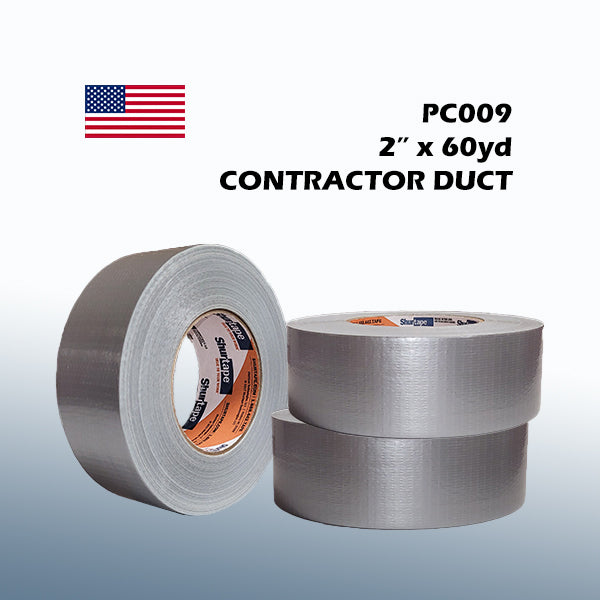 Shurtape PC009 2" x 60yd Contractor Grade Duct Tape