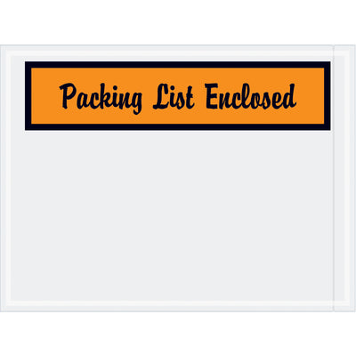 Panel Face Envelopes with Script Font "Packing List Enclosed" 1,000/cs