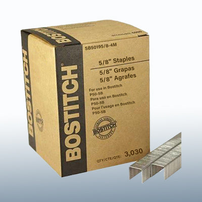 Bostitch SB5019 5/8" Staples (Used with P51-5B) Case Quantity (20bx/cs)