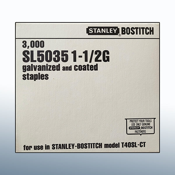 SL5035 1-1/2" Stanley Bostitch Staples 3,000/bx