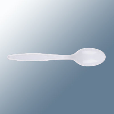 White Heavy Weight Plastic Spoons 1,000/cs