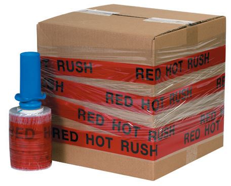 Goodwrappers® Indenti-Wrap 5" 80 Gauge x 500' (RED HOT RUSH) 6rls/cs