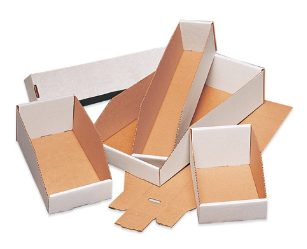 15" Deep White Bin Boxes-White Bin Boxes-Lamar Packaging Supplies Inc